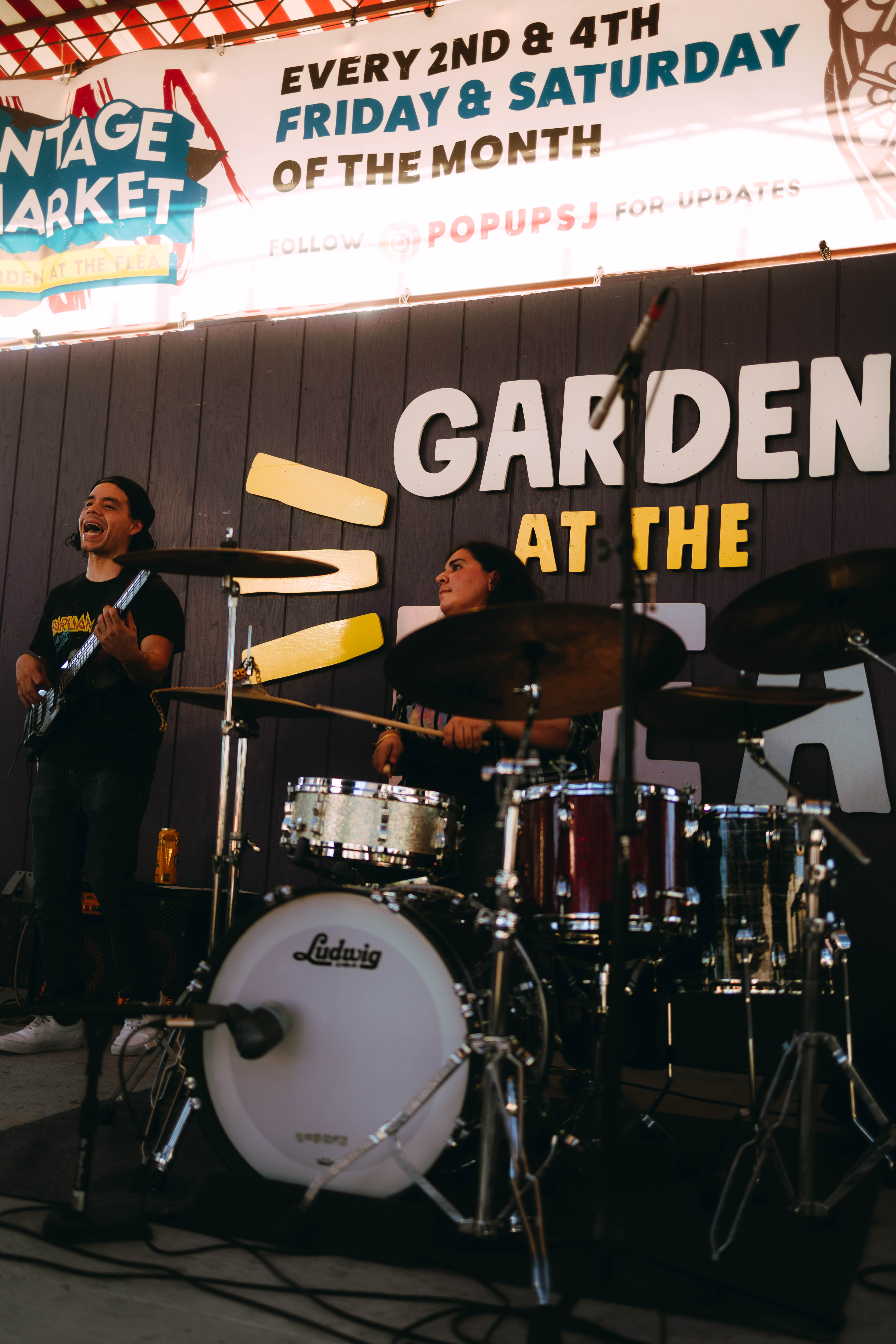 Barely Funktional guitarist at Garden at the Flea